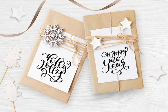 Isolated Gift Christmas Mock ups in Scene Creator Mockups - product preview 6