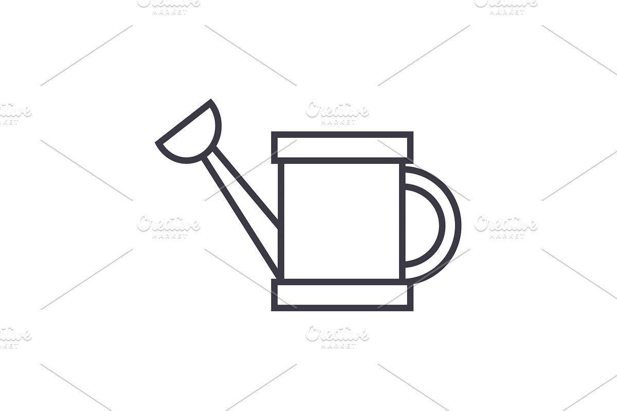 water heating tank vector line icon, sign, illustration on background, editable strokes in Objects - product preview 8