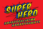 comic typography design vector