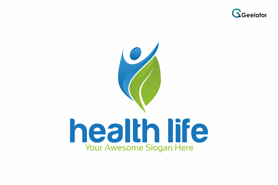Health Life Logo Template in Logo Templates - product preview 8