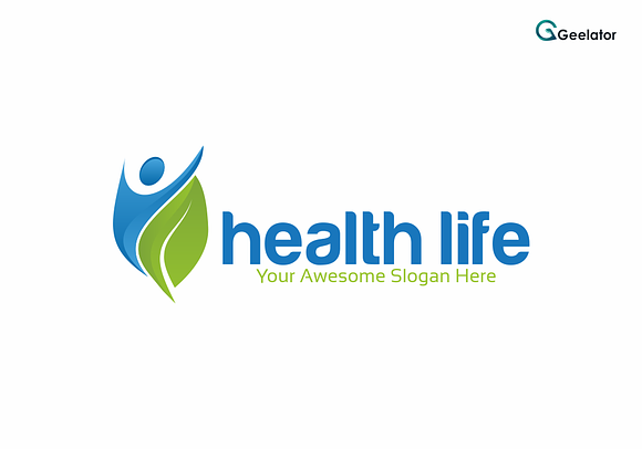 Health Life Logo Template in Logo Templates - product preview 1