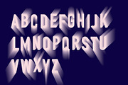 shadow typography design vector