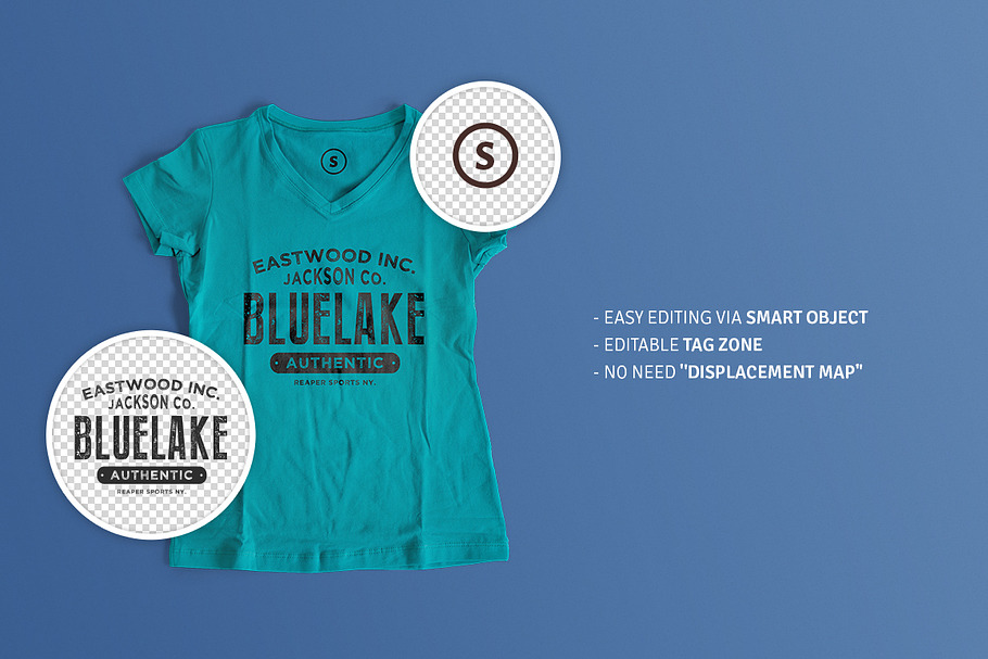 Woman T-Shirt Mockup in Product Mockups - product preview 8
