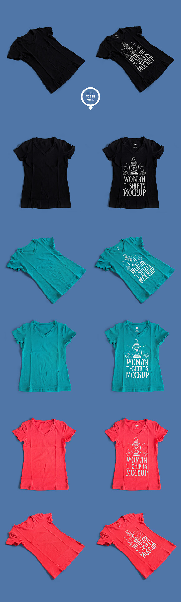 Woman T-Shirt Mockup in Product Mockups - product preview 2