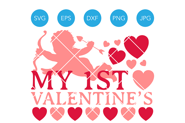 My First Valentines SVG for Baby