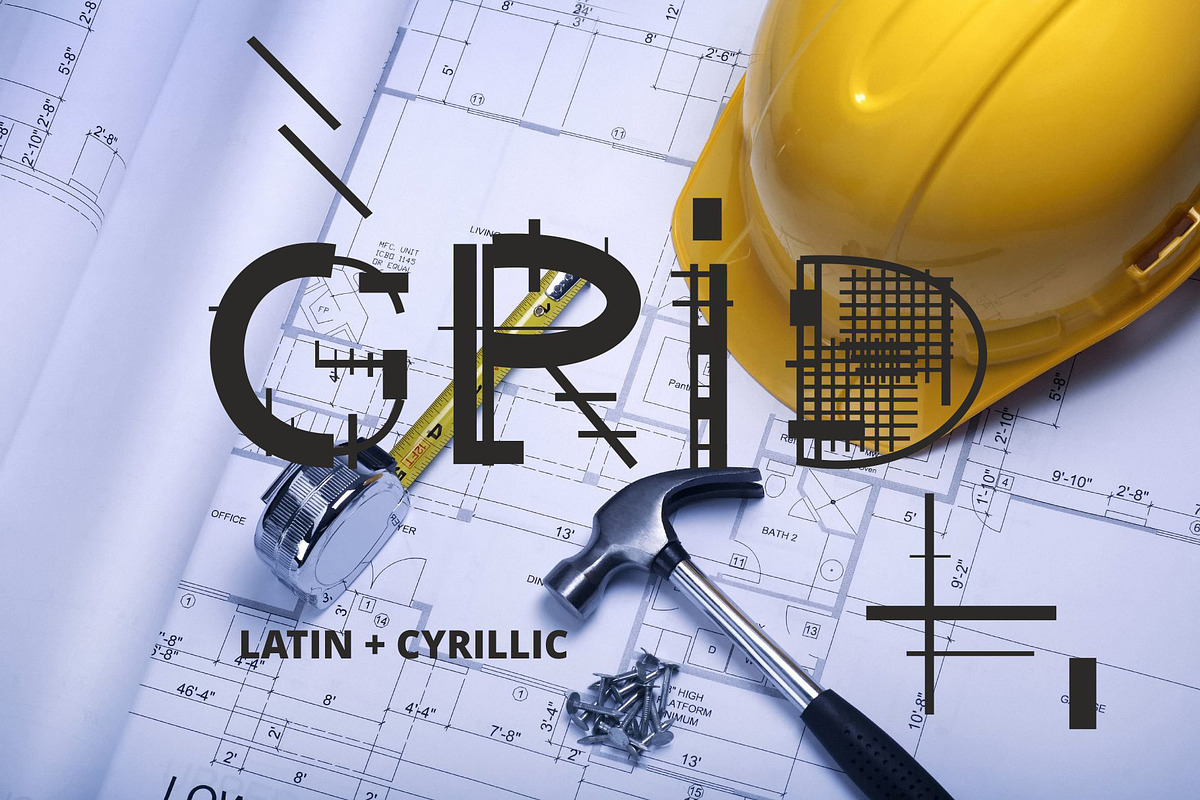 GRID in Display Fonts - product preview 8