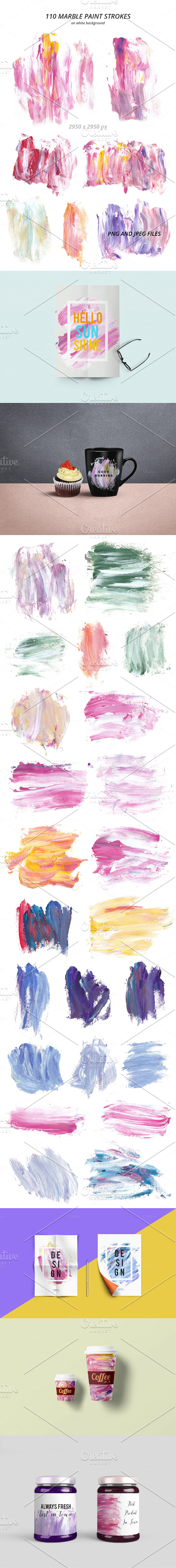 Marble Paint Strokes in Objects - product preview 1