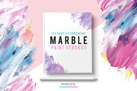 Marble Paint Strokes in Objects - product preview 2