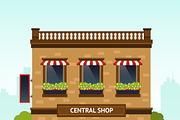 Shop facade illustration