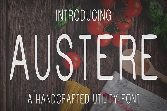 AUSTERE -A handcrafted utility font in Display Fonts - product preview 3