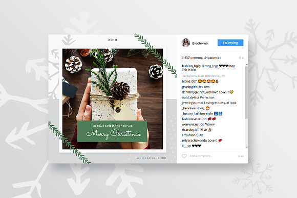 Merry Christmas Collection in Instagram Templates - product preview 3