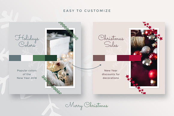 Merry Christmas Collection in Instagram Templates - product preview 4