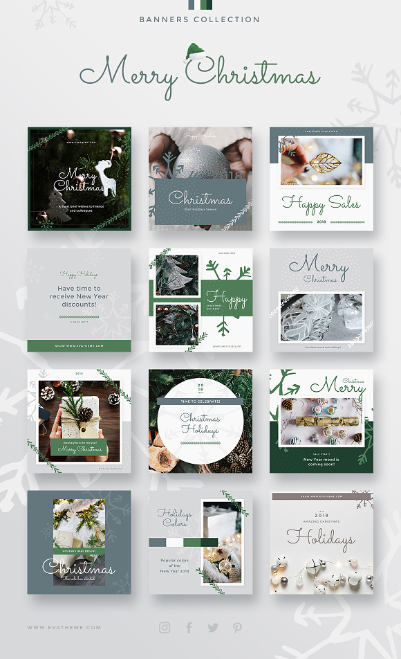 Merry Christmas Collection in Instagram Templates - product preview 5