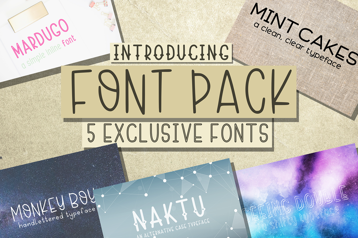 Font Bundle - 5 Font Pack in Display Fonts - product preview 8