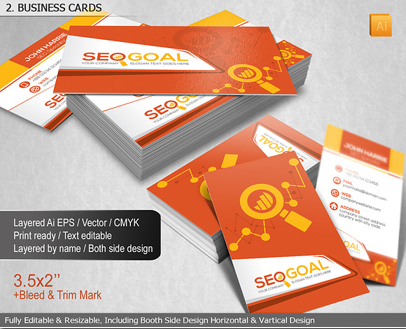 SEO Mega Branding Identity Bundle in Branding Mockups - product preview 1