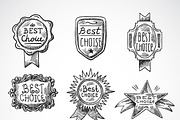 Best choice badge sketch set