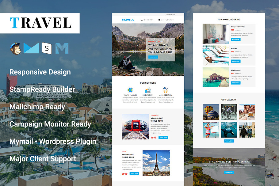 Travel - Responsive Email Template