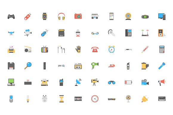 Flat Icons of Gadgets and Devices in Graphics - product preview 1