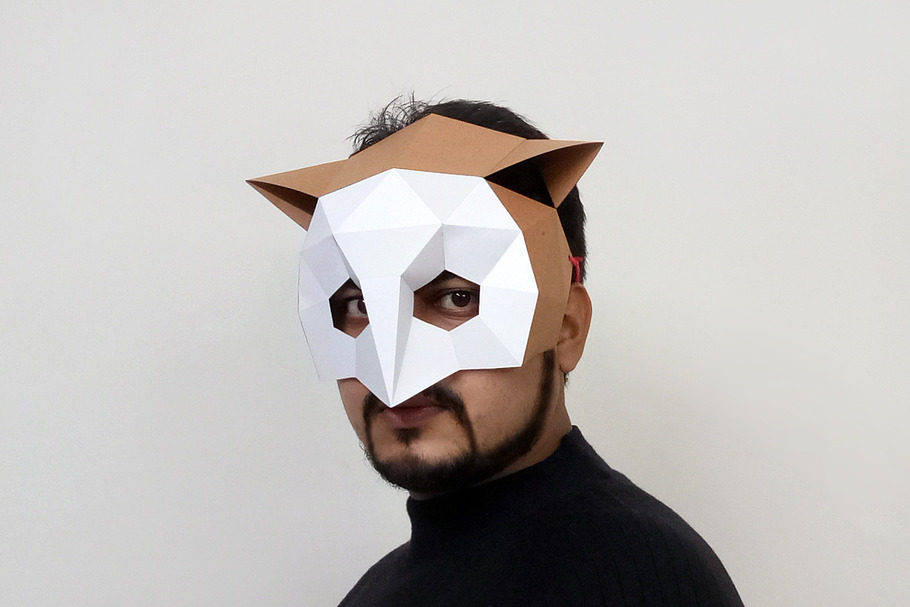 DIY Owl mask - 3d papercraft