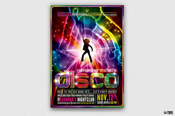 Disco Music Flyer Bundle V2 in Flyer Templates - product preview 4
