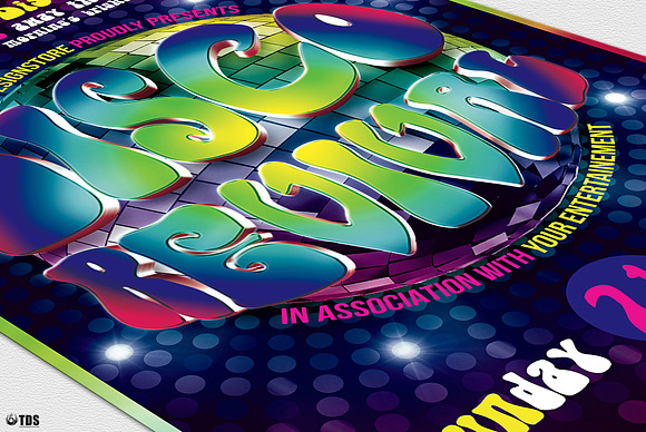 Disco Music Flyer Bundle V2 in Flyer Templates - product preview 8