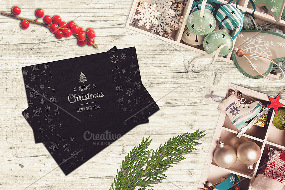 Christmas Card Mock-up #15 in Product Mockups - product preview 8