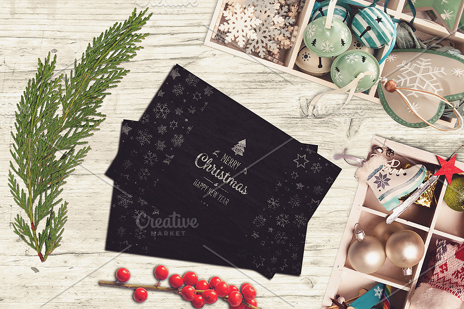 Christmas Card Mock-up #16 in Product Mockups - product preview 8