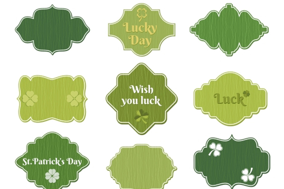 st patricks day labels in Graphics - product preview 8