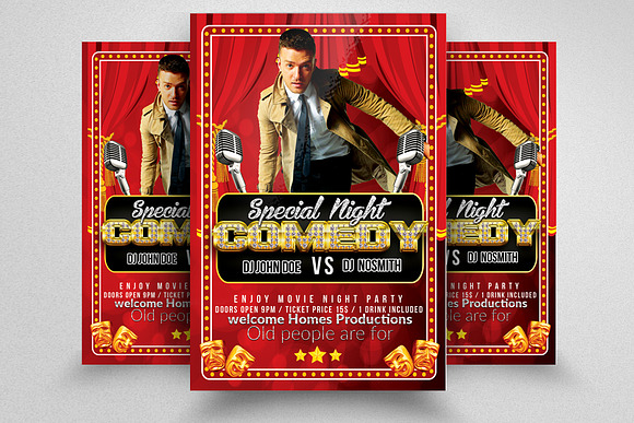 10 Movie Theater Flyer Bundle Vol:01 in Flyer Templates - product preview 10