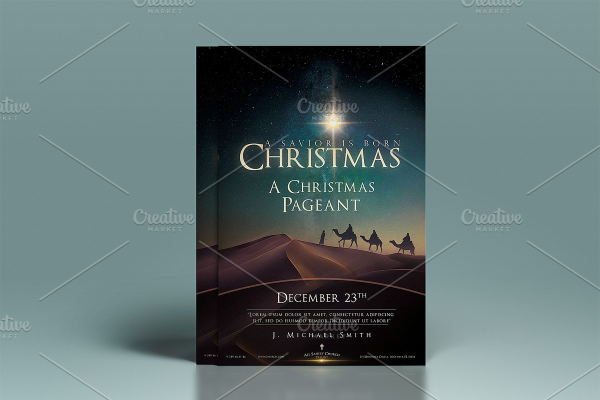 Christmas Church Poster & Flyer in Flyer Templates - product preview 8