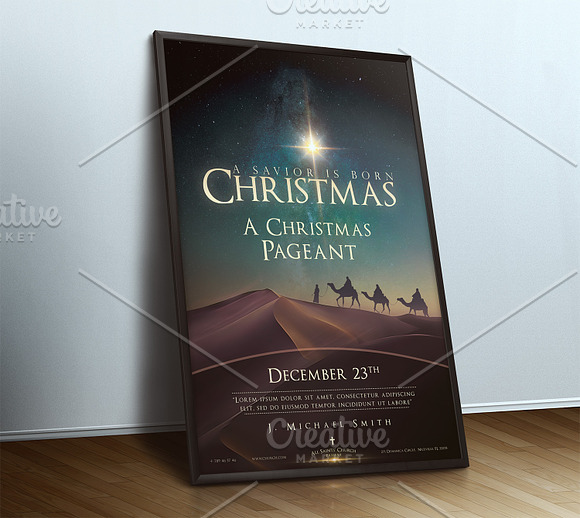 Christmas Church Poster & Flyer in Flyer Templates - product preview 1