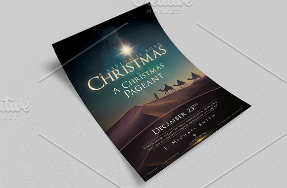 Christmas Church Poster & Flyer in Flyer Templates - product preview 3