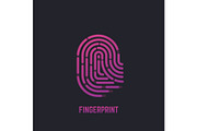 Fingerprint gradient logo