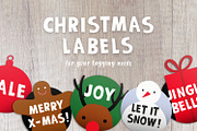 Christmas labels + typeface