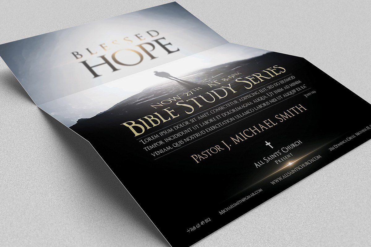 Blessed Hope Church Flyer in Flyer Templates - product preview 8