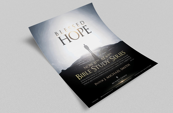Blessed Hope Church Flyer in Flyer Templates - product preview 1
