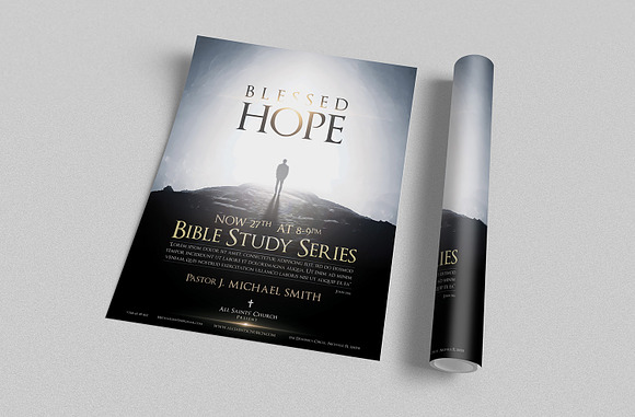 Blessed Hope Church Flyer in Flyer Templates - product preview 2