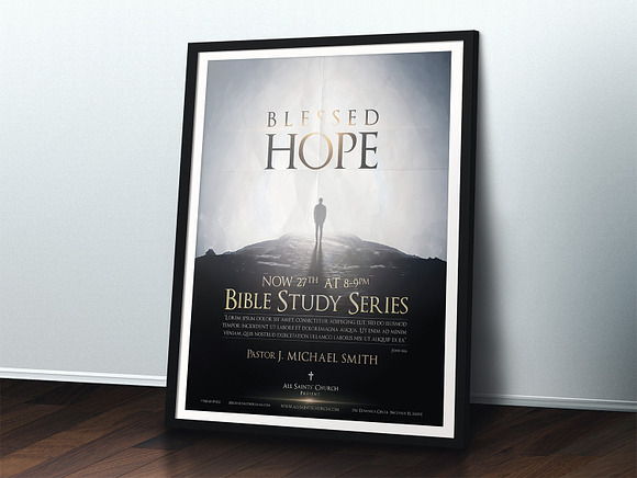 Blessed Hope Church Flyer in Flyer Templates - product preview 3