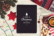 Christmas iPad Mock-up #9