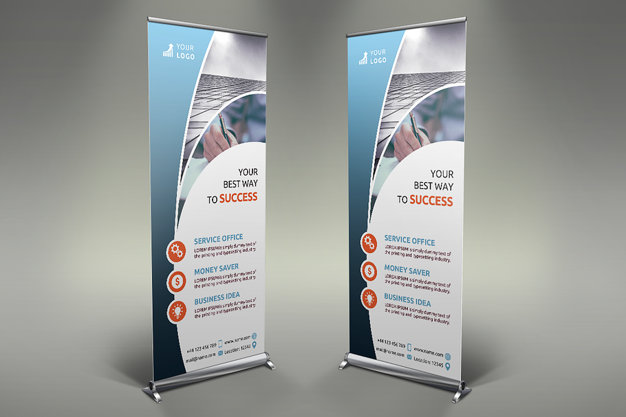 Business Roll Up Banner in Flyer Templates - product preview 8