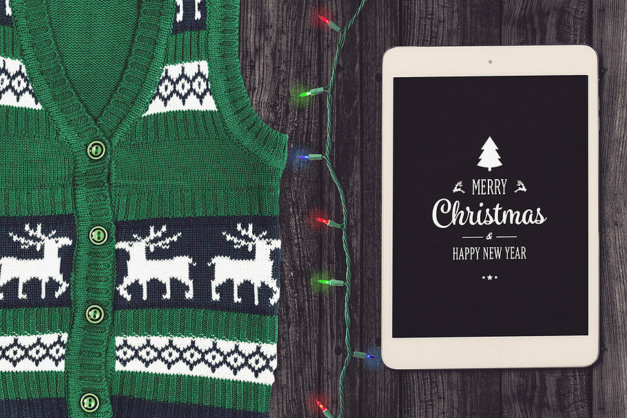 Christmas iPad Mock-up #4 in Mobile & Web Mockups - product preview 8