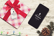 Iphone X Christmas Mock-up #15