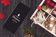 Iphone X Christmas Mock-up #9