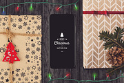 Iphone X Christmas Mock-up #4