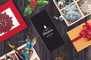 Iphone X Christmas Mock-up #3