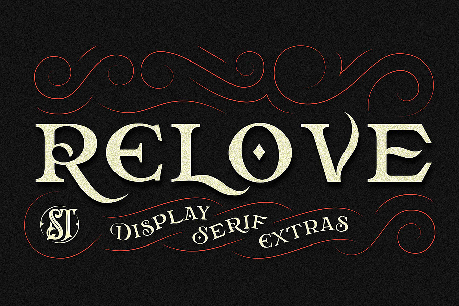 Relove Typeface + Extras in Display Fonts - product preview 8