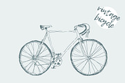 Illustration of a vintage bicycle