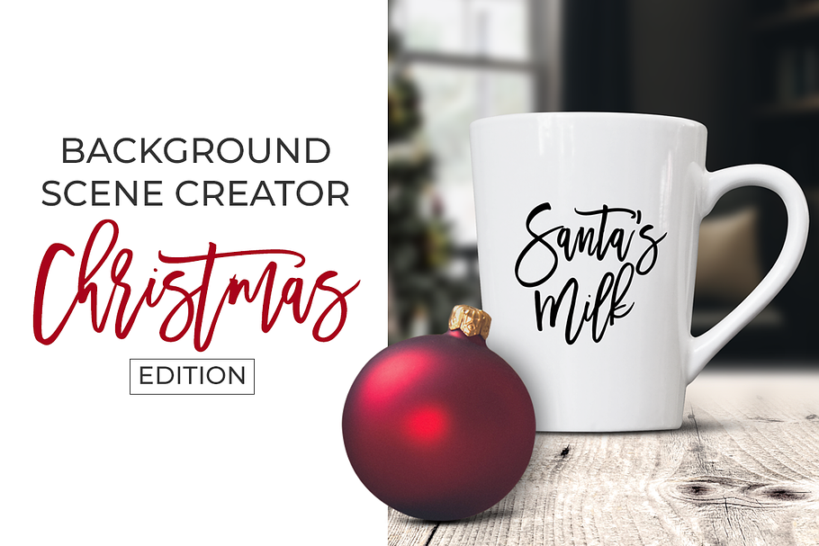 Christmas Scene Creator Backgrounds in Scene Creator Mockups - product preview 8