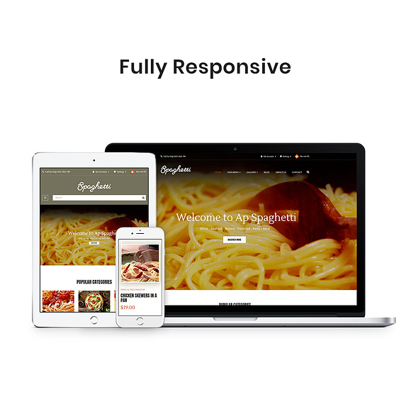Ap Spaghetti in Website Templates - product preview 1