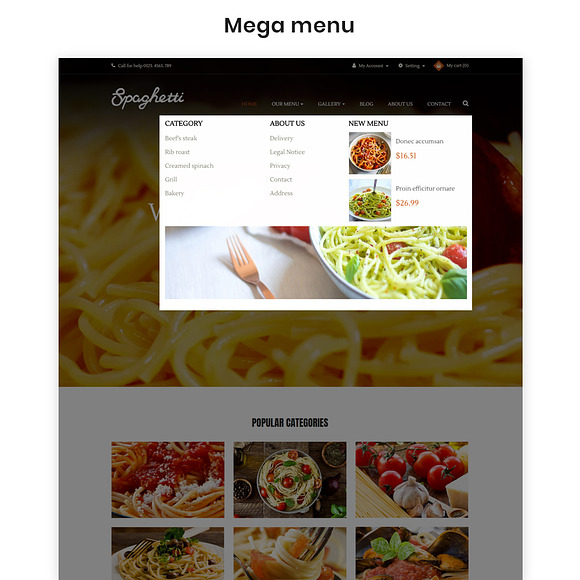 Ap Spaghetti in Website Templates - product preview 3